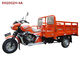 البرتقال 200cc 250cc ثلاثة ويلر / دراجة ثلاثية العجلات البضائع مع سقف البضائع