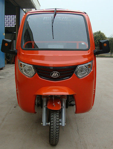 كابينة البنزين 150CC البضائع دراجة ثلاثية العجلات مع الغطاء الأمامي والخلفي للبالغين