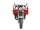 دراجة نارية حمراء ذات جسم مفتوح 3 عجلات ، دراجة ثلاثية العجلات للشحن للبالغين 150ZH-H
